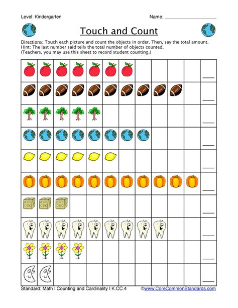 common core worksheets